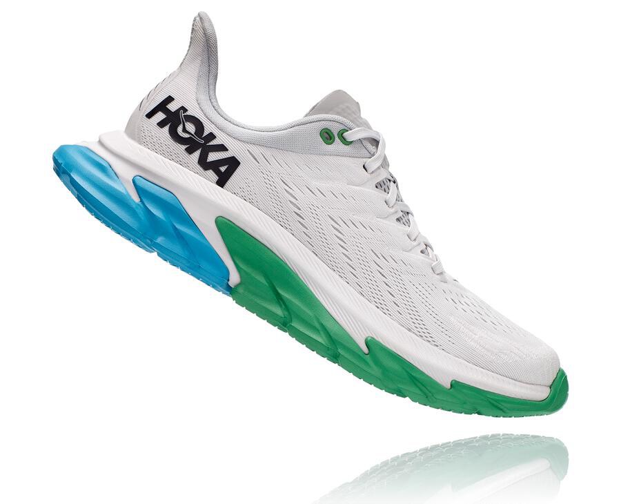 Hoka One One Clifton Edge Löparskor Herr - Vita - ZPCHN-4125